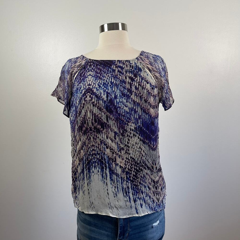 Gypsy 05 • Silk Patterned Short Sleeve Blouse